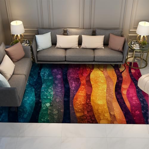 HOBBOY Leicht zu reinigende Bereich Teppiche Aquarell Kunst Abstrakter Wald Druck Fußmatten Rutschfester dünner Teppich für Schlafzimmer Wohnzimmer Terrasse Flur 100 x 150 cm HOBBOY Leicht zu reinigende Bereich Teppiche Aquarell Kunst Abstrakter Wald Druck Fußmatten Rutschfester dünner Teppich für Schlafzimmer Wohnzimmer Terrasse Flur 100 x 150 cm von HOBBOY