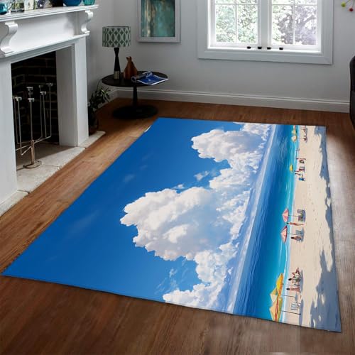 Urlaubsstil Teppiche Blauer Himmel Tropische Küste Strand Landschaft Druck rutschfeste Dünne Türmatte Für Wohnzimmer Schlafzimmer Am Meer Haus 60 x 120 cm Urlaubsstil Teppiche Blauer Himmel Tropische Küste Strand Landschaft Druck rutschfeste Dünne Türmatte Für Wohnzimmer Schlafzimmer Am Meer Haus 60 x 120 cm von HOBBOY