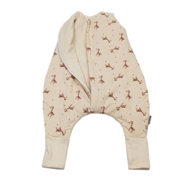 HOBEA-Germany Babyschlafsack Schlafsack Giraffen beige S, mit Füßen und Beinen HOBEA-Germany Babyschlafsack Schlafsack Giraffen beige S, mit Füßen und Beinen von HOBEA-Germany