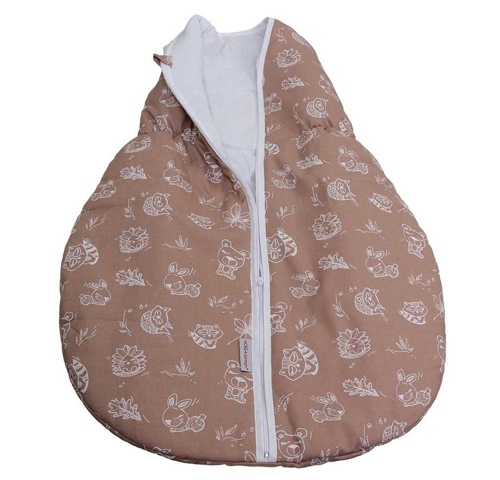 HOBEA-Germany Babyschlafsack Schlafsack Waldbewohner cappuccino S Winter von HOBEA-Germany