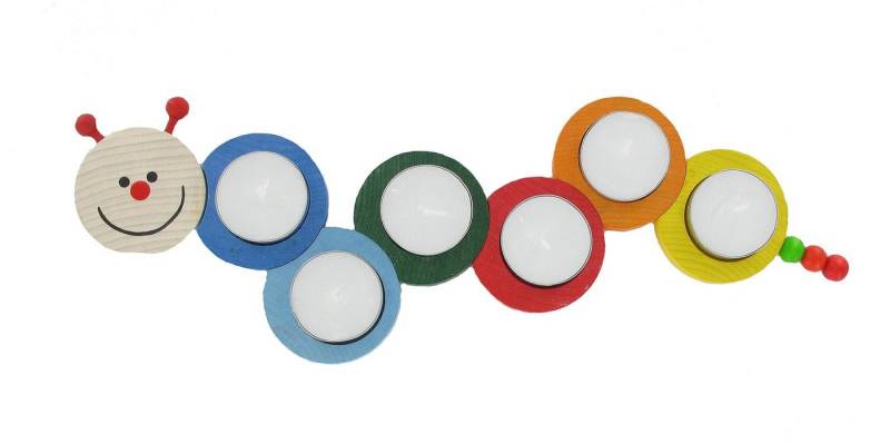 HOBEA-Germany Kerzenhalter Geburtstagsraupe (Teelichthalter für 6 Teelichter, 6 Teelichthalter), für Teelichter HOBEA-Germany Kerzenhalter Geburtstagsraupe (Teelichthalter für 6 Teelichter, 6 Teelichthalter), für Teelichter von HOBEA-Germany