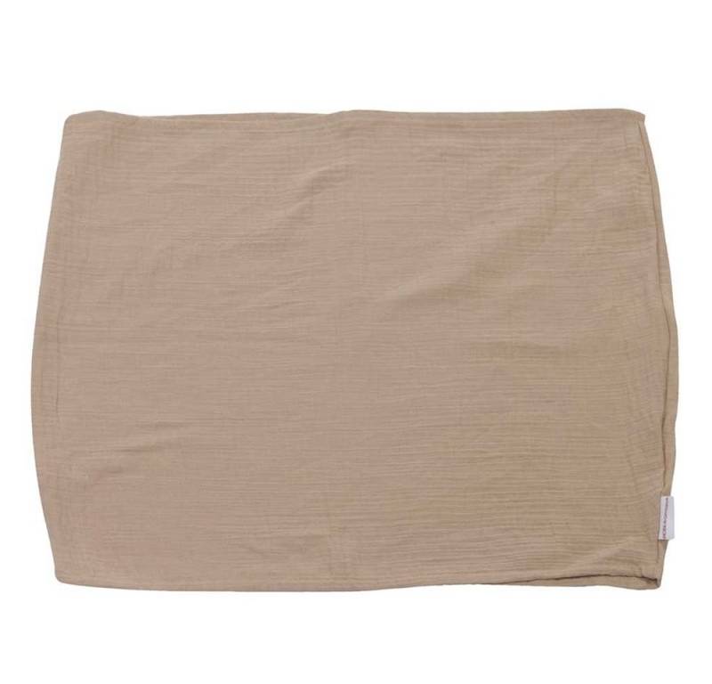 HOBEA-Germany Stillkissenbezug Baby Lagerungsbezug Musselin taupe, 100% BIO Baumwolle von HOBEA-Germany