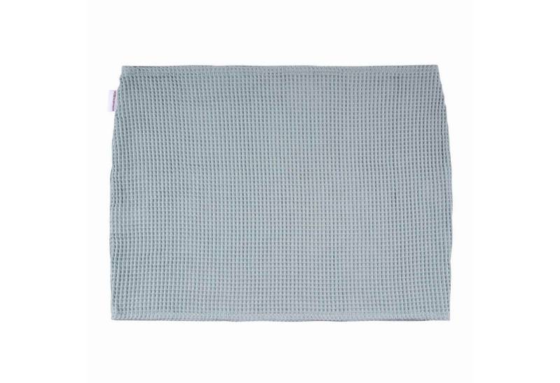 HOBEA-Germany Stillkissenbezug Baby Lagerungsbezug Waffelmuster graublau, 100% BIO Baumwolle von HOBEA-Germany