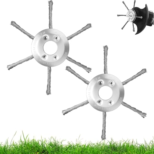 HOBINCHE 2 Packungen 17,8 cm Universal-Stahldraht-Trimmerkopf für Gas-Unkrautfresser, 2025 Upgrade, perfekt für die Rasenpflege HOBINCHE 2 Packungen 17,8 cm Universal-Stahldraht-Trimmerkopf für Gas-Unkrautfresser, 2025 Upgrade, perfekt für die Rasenpflege von HOBINCHE