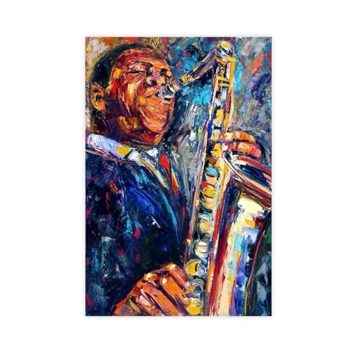 Debra Hurd's Work Künstlerölgemälde, Kunst, abstrakte Musik, Jazz, ästhetisch, 14 Leinwand-Poster, Schlafzimmer, Dekoration, Sport, Landschaft, Büro, Raumdekoration, Geschenk, ungerahmt, 40 x 60 cm von HOBIVA