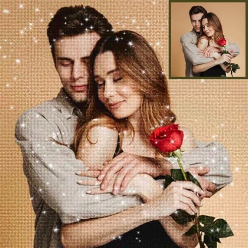 Diamond Painting Eigenes Bild,Diamant-Painting Foto Personalisiertes 5D Full Set,Erwachsene Kinder DIY Kreative Geschenk,Custom für die Wanddekoration zu Hause, 30x50cm Diamond Painting Eigenes Bild,Diamant-Painting Foto Personalisiertes 5D Full Set,Erwachsene Kinder DIY Kreative Geschenk,Custom für die Wanddekoration zu Hause, 30x50cm von HOBULL