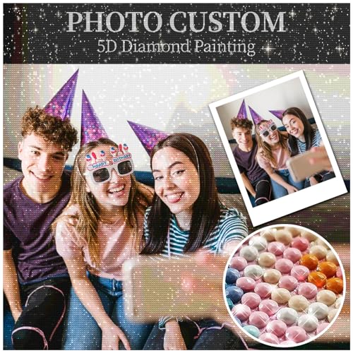 HOBULL Diamond Painting Eigenes Foto Personalisiert, 5D Full Diamond Painting Selbst Gestalten, Benutzerdefinierte Design Erwachsene Diamond Painting Personalisiert Bilder Home Decor, 50x80cm HOBULL Diamond Painting Eigenes Foto Personalisiert, 5D Full Diamond Painting Selbst Gestalten, Benutzerdefinierte Design Erwachsene Diamond Painting Personalisiert Bilder Home Decor, 50x80cm von HOBULL