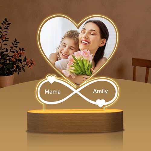 HOBULL Geschenke für Mama Muttertagsgeschenke Personalisiert mit Foto, Foto Geschenke zum Muttertag Ideen Personalisierte LED Bilderrahmen, Beste Mama Geschenk, Geburtstagsgeschenk für Frauen HOBULL Geschenke für Mama Muttertagsgeschenke Personalisiert mit Foto, Foto Geschenke zum Muttertag Ideen Personalisierte LED Bilderrahmen, Beste Mama Geschenk, Geburtstagsgeschenk für Frauen von HOBULL