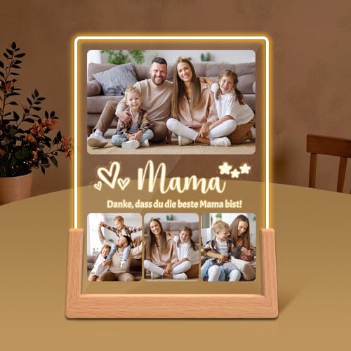 HOBULL Muttertagsgeschenke für Mama Personalisiert Fotobild Geschenke für Mama, Geschenkideen zum Mutter Acryl Bilderrahmen Muttertag Personalisierte mit Foto, Geburtstagsgeschenk für Frauen HOBULL Muttertagsgeschenke für Mama Personalisiert Fotobild Geschenke für Mama, Geschenkideen zum Mutter Acryl Bilderrahmen Muttertag Personalisierte mit Foto, Geburtstagsgeschenk für Frauen von HOBULL
