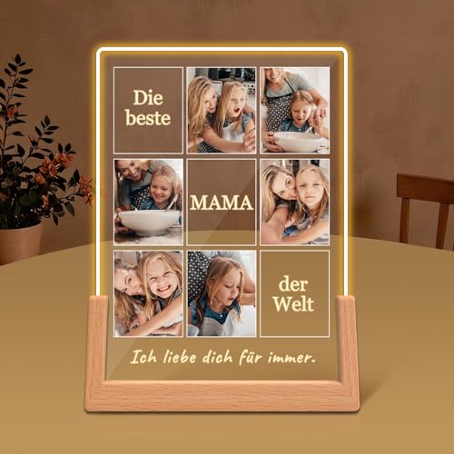 HOBULL Muttertagsgeschenke für Mama Personalisiert Fotobild Geschenke für Mama, Geschenkideen zum Mutter Acryl Bilderrahmen Muttertag Personalisierte mit Foto, Geburtstagsgeschenk für Frauen HOBULL Muttertagsgeschenke für Mama Personalisiert Fotobild Geschenke für Mama, Geschenkideen zum Mutter Acryl Bilderrahmen Muttertag Personalisierte mit Foto, Geburtstagsgeschenk für Frauen von HOBULL