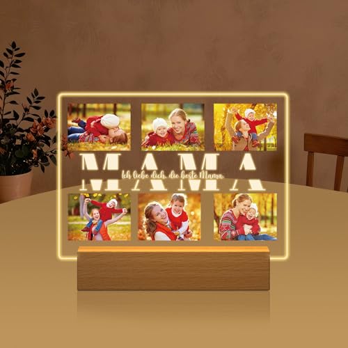HOBULL Muttertagsgeschenke für Mama Personalisiert Fotobild Geschenke für Mama, Geschenkideen zum Mutter Acryl Bilderrahmen Muttertag Personalisierte mit Foto, Geburtstagsgeschenk für Frauen HOBULL Muttertagsgeschenke für Mama Personalisiert Fotobild Geschenke für Mama, Geschenkideen zum Mutter Acryl Bilderrahmen Muttertag Personalisierte mit Foto, Geburtstagsgeschenk für Frauen von HOBULL