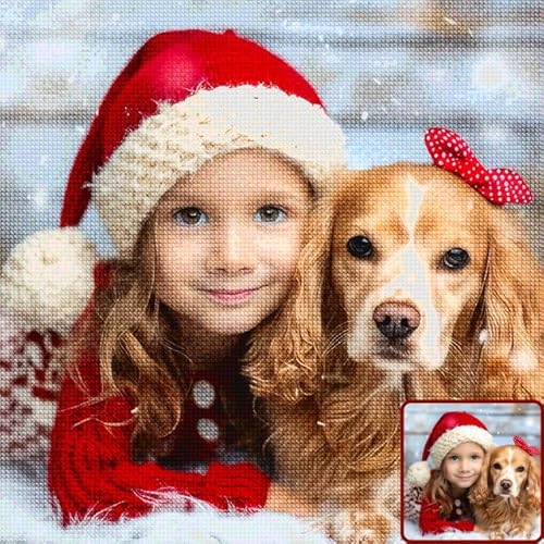 Personalisiertes Diamond Painting für Erwachsene - Eigenes Foto, 5D Diamant Bilder, DIY Kreatives Geschenk für die Wanddekoration zu Hause von HOBULL