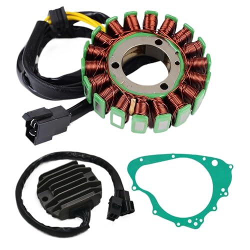 GS500 GS500F Regler -Gleichrichter Statorspulen -Dichtungsabdeckung kompatibel mit 2004 2005 2006 2007 2008 2009 Modelle passt zu GS 500 500F Motorrad -Elektro -Teilen(A) von HOBXMFY