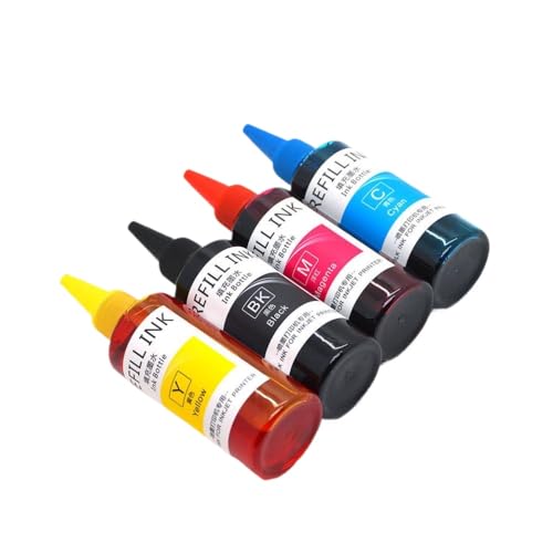 HOBXMFY 100 ml 4 Color Dye Tinte Refill PGI-1600 PGI1600 kompatibel mit Maxify MB2060 MB2160 MB2360 MB2760 Drucker von HOBXMFY
