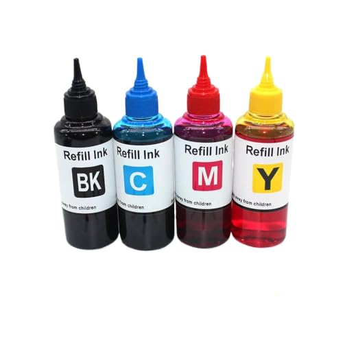 HOBXMFY 100 ml 4pc Nachfüllfarbstoff -Tinte kompatibel mit OfficeJet Pro 9110b 9120 9130 9720 9730 Druckermodelle 936 937 938 4S6X3A 4S6X0A von HOBXMFY