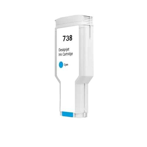 HOBXMFY 300 ml Tintenpatrone kompatibel mit Designjet T850 und T950 Druckern 738 Modellpigmenttinte mit einmaligem Chip(C-300ml) von HOBXMFY