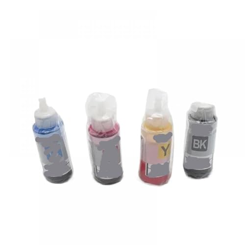 HOBXMFY 4 -Color -Farbstoff -Nachfüll -Tinten -Set kompatibel mit L100 L110 L120 L132 L210 L222 L300 L312 L350 L355 L366 L382 L550 L555 L565 Drucker 1Set von HOBXMFY