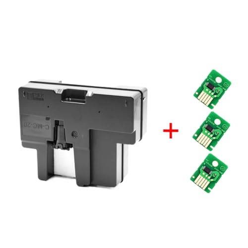 HOBXMFY MC20 MC 20 MC-20 Chip Resickter Wartungsbox kompatibel mit Pro-500 Pro-1000 Pro500 Pro1000 500 1000 Drucker(Tank and 3 Chip) von HOBXMFY