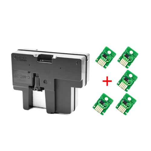 HOBXMFY MC20 MC 20 MC-20 Chip Resickter Wartungsbox kompatibel mit Pro-500 Pro-1000 Pro500 Pro1000 500 1000 Drucker(Tank and 5 Chip) von HOBXMFY