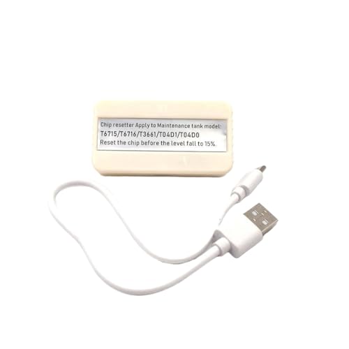 HOBXMFY T6716 ​​Wartungspanzer-Chip-Resickter kompatibel mit Belegschaft WF-C5210 WF-C5790 WF-C5710 WF-M5299 WF-M5799 ET-8700 Drucker Abfall-Tinten-Zähler Reset Tool(B-with USB line) von HOBXMFY
