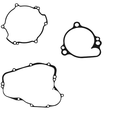 Motormotorabdeckung Dichtung Kit passt an KX80 1998-2000 KX85 2001-2019 KX100 98-13 kompatibel mit Motorcycle Crank Case(3 gaskets) von HOBXMFY