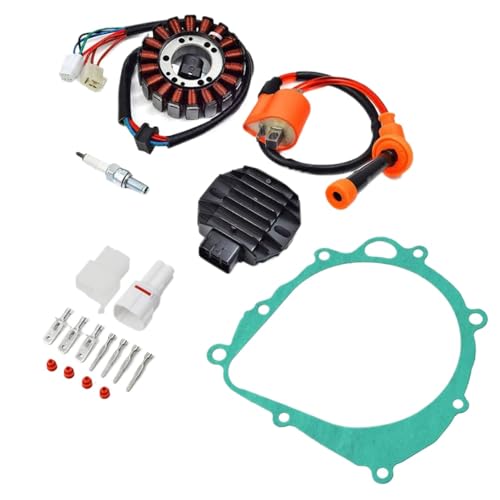 Statorregler Zündspulen -Zündkerzen -Dichtung Kit kompatibel mit Z400 LTZ400 LTZ 400 QuadSport 2003 2004 2005 2006 2007 2008 Modelle Anpassungen 32101 07G00 Statorregler Zündspulen -Zündkerzen -Dichtung Kit kompatibel mit Z400 LTZ400 LTZ 400 QuadSport 2003 2004 2005 2006 2007 2008 Modelle Anpassungen 32101 07G00 von HOBXMFY