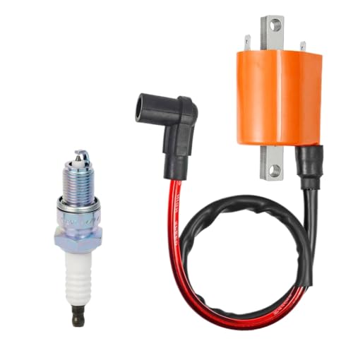 Zündspule und Zündkerze kompatibel mit Gaswagenmodellen G2 G5 G8 G9 G11 G14 1985-1996 Fits OEM Teil J38-82310-20-00 von HOBXMFY