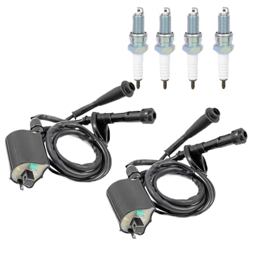 Zündspulenpackung und Zündkerze mit Kappe kompatibel mit 1988-2007 VLX 600 VT600 Models Anpassungsnummer 30510-mm8-003 Zündspulenpackung und Zündkerze mit Kappe kompatibel mit 1988-2007 VLX 600 VT600 Models Anpassungsnummer 30510-mm8-003 von HOBXMFY