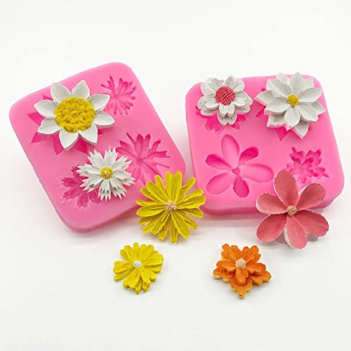 Fondant Formen 2 Stück Lotus Gänseblümchen Silikonform Schokolade Fondant Kuchen Dekoration Blumenform DIY Auto Aromatherapie Form Fondant Formen 2 Stück Lotus Gänseblümchen Silikonform Schokolade Fondant Kuchen Dekoration Blumenform DIY Auto Aromatherapie Form von HOCAH
