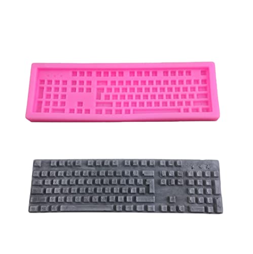 HOCAH Fondant-Form 3 Stück DIY Computer Zubehör Mini Tastatur Silikon Form Rosa Rechteckiger Prismenkörper HOCAH Fondant-Form 3 Stück DIY Computer Zubehör Mini Tastatur Silikon Form Rosa Rechteckiger Prismenkörper von HOCAH