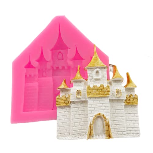 Fondant Formen 3 Stück Schloss Form Silikon Form Fondant Kuchen Dekoration Europäischer Stil Architektur Vintage Schloss Schokolade Form von HOCAH