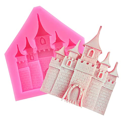 Fondant Formen 3 Stück Schloss Haus Flip Zucker Schokolade Form Flüssigsilikon Form DIY Kuchen Dekoration Backwerkzeug von HOCAH