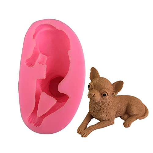 HOCAH 3D Chihuahua Welpe Silikon Form Kuchen Süßigkeiten Flipping Tropfform Dekor DIY Form Rosa HOCAH 3D Chihuahua Welpe Silikon Form Kuchen Süßigkeiten Flipping Tropfform Dekor DIY Form Rosa von HOCAH