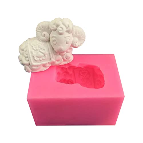 Fondant Formen 3D Stereoskopische Mousse Ziege Silikonform Aromatherapie Gipsform Ornamente Dekorative Schokoladenform von HOCAH