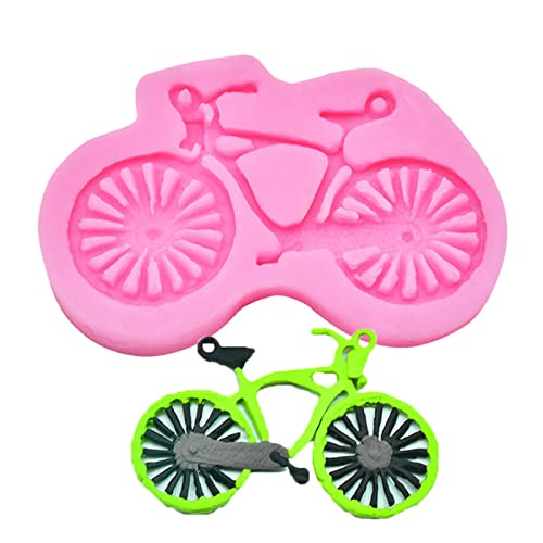 Fondant Formen 5 Stück Fahrrad Modellierung Flüssigsilikon Form Zucker Kuchen Schokolade Dekoration Form DIY Backform von HOCAH