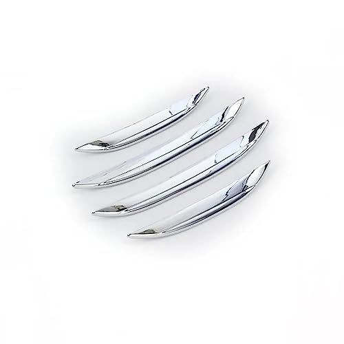 HOCAH Auto Frontstoßstange Nebelscheinwerfer Gitter Dekoration Abdeckung für Mercedes Benz GLC Klasse X254 2023 2024, ABS Auto Außen Trim Zubehör,Silver von HOCAH