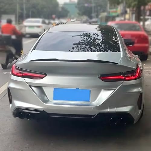 HOCAH Auto Heckspoiler Spoiler für BMW 8er G16 4-Türer Gran Coupé 2019 2020 2021 2022 2023 ABS Glänzend Schwarz Kofferraum Dachspoiler Spoiler Körper Styling Außen Zubehör von HOCAH