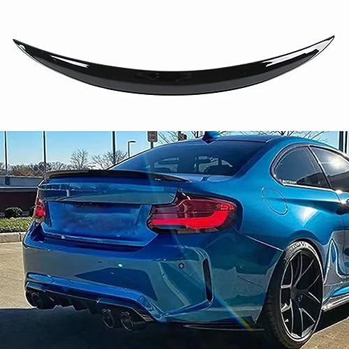 HOCAH Auto Hintere Kofferraum Fenster Dachspoiler Spoiler für BMW 2er F22 F23 Coupe Cabrio M2 F87 2014-2021 ABS Glänzend Schwarz Auto Heckspoiler Außen Zubehör von HOCAH