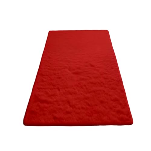 Waschbarer Teppich 140 x 210 cm rutschfest, Warm Halten Vielseitiger Indoor Outdoor-Teppich für Wohnzimmer, Schlafzimmer, Kinderzimmer, Babyzimmer, Rot Waschbarer Teppich 140 x 210 cm rutschfest, Warm Halten Vielseitiger Indoor Outdoor-Teppich für Wohnzimmer, Schlafzimmer, Kinderzimmer, Babyzimmer, Rot von HOCEDO