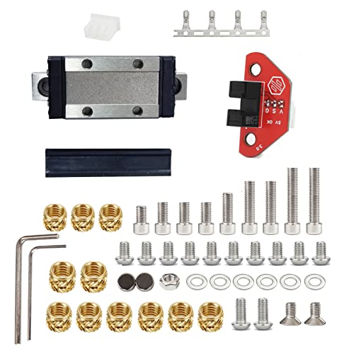 Optischer Nivellierungssensor OptTap V1 PCB Tap Kit der hohen Präzision 5V mit MGN9H Wagen, MGN9 Schienenschrauben kompatibel mit Voron V2.4, Trident 3D Drucker von HOCENWAY