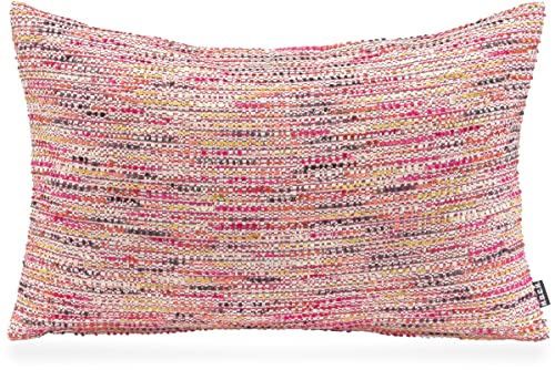 HOCK Bella Flokati Kissen inkl. Füllung Dekokissen Zierkissen Größe (60x40cm, pink rosa) von HOCK
