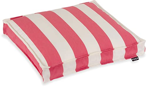 HOCK Classic Streifen Outdoor Sitzkissen Größen (40x40x5cm, Pink) von HOCK