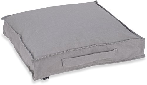 HOCK Caribe Outdoor Matratzenkissen 50x50x10cm hell-grau gris Plomo 01 von HOCK