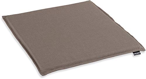 HOCK Caribe Outdoor Sitzkissen zugenäht 35x35x2cm und 40x40x2cm wasserabweisend/lichtecht (6-7) (40x40x2cm, Taupe-Tabacco) von HOCK