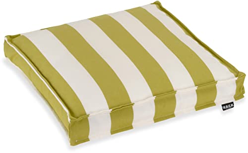 H.O.C.K. Classic Streifen Outdoor Sitzkissen Größen (40x40x5cm, Grün) von H.O.C.K.