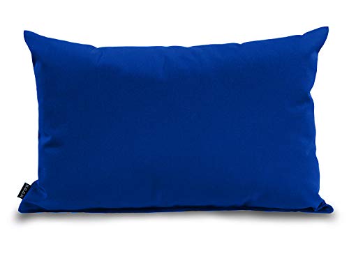 HOCK Classic Uni Outdoor Kissen inkl. Füllung 40x30cm blau von HOCK