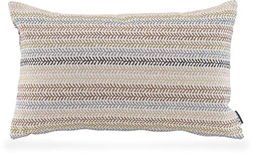 HOCK Ida Kissen inkl. Füllung Dekokissen Zierkissen Multi red Indoor (50x30cm, Multi beige) von HOCK