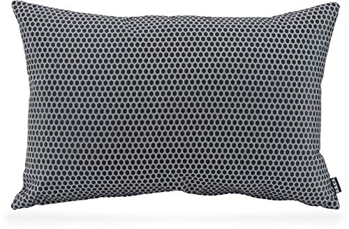 HOCK Miss Dots Kissen inkl. Füllung 50x30cm mit Punkten Größen Indoor (60x40cm, schwarz) von HOCK