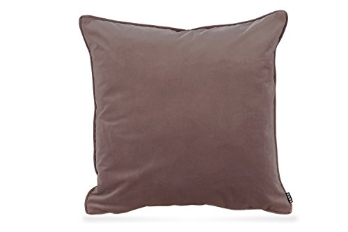 HOCK Nobile Samt Kissen inkl. Füllung Kuschelkissen Sofakissen Couchkissen (Light-Rosy 023, 60 x 60 cm) von HOCK