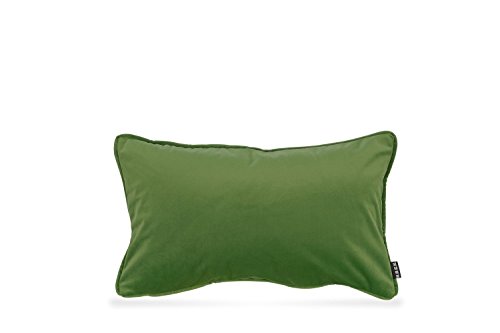 HOCK Nobile Samt Kissen inkl. Füllung Kuschelkissen Sofakissen Couchkissen (Lime-Green 107, 50 x 30 cm) von HOCK